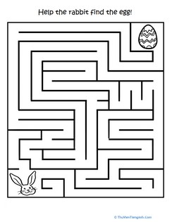 Printable Easter Activities: Egg Hunt Maze