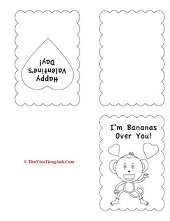 Valentine’s Day Coloring Cards