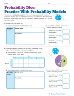 Probability Dice: Practice With Probability Models