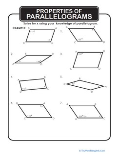 Properties of Parallelograms