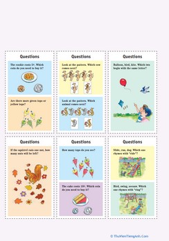 Quiz Cards: Kindergarten