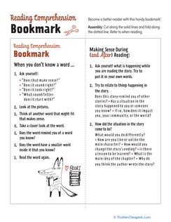 Reading Comprehension Bookmark