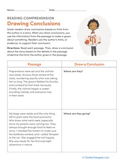 Reading for Comprehension: Drawing Conclusions