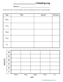 Reading Log and Graph