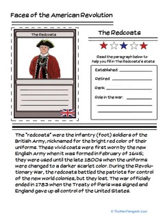 Redcoats Trading Card