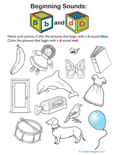 Review Beginning Sounds B and D