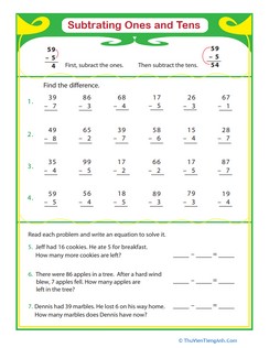 Review Subtraction: Subtracting Ones & Tens