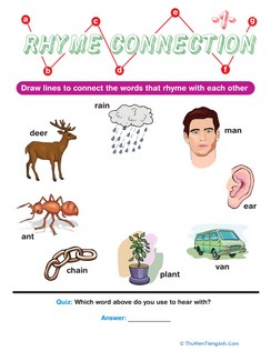 Rhymes with Rain: Rhyme Connection 1