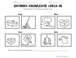Rhyming Knowledge Check-In