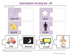 Rhyming Words Puzzle #10