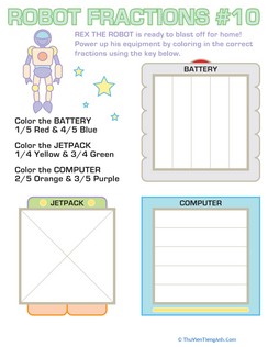 Robot Fractions 10