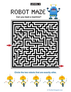 Robot Maze Level 2!