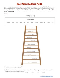 Root Word Ladder: Port