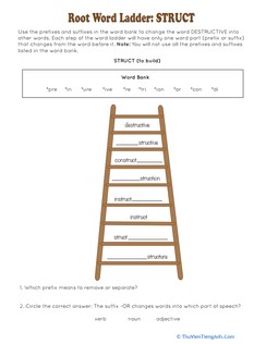 Root Word Ladder: Struct