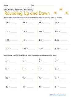 Rounding to Whole Numbers