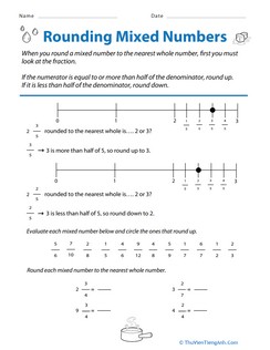 Rounding Mixed Numbers