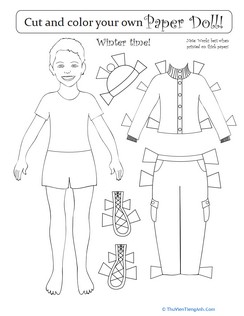 Seasonal Paper Dolls: Winter Boy