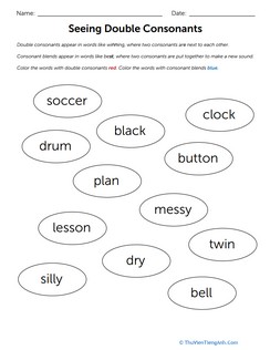 Seeing Double (Consonants)