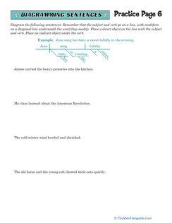 Sentence Diagramming Practice #6