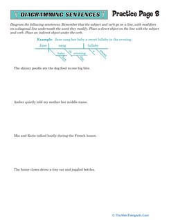 Sentence Diagramming Practice #8