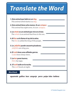Sentences in Spanish