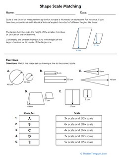 Shape Scale Matching