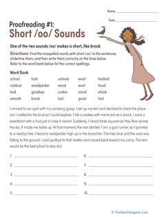 Proofreading #1: Short /oo/ Sounds