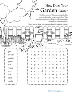 Sight Word Search: How Does Your Garden Grow?