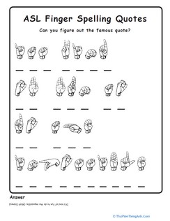 Practicing Sign Language