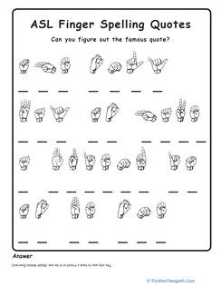Finger Spelling Practice