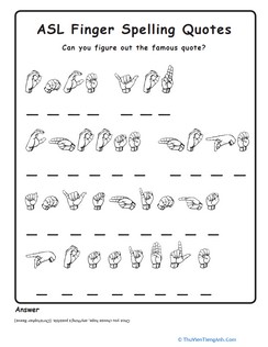 American Sign Language Quotes