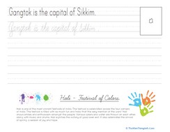 Sikkim Cursive Practice