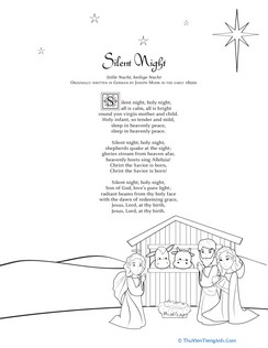 Silent Night Lyrics for Kids