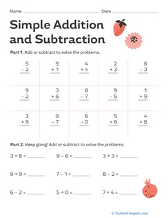 Simple Addition and Subtraction