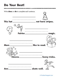 Simple Verbs: Do Your Best!