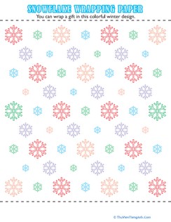 Snowflake Wrapping Paper