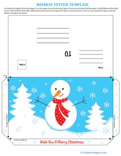 Homemade Snowman Christmas Card