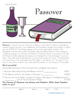 Social Studies: Learn About Passover