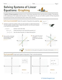 Solving Systems of Linear Equations: Graphing