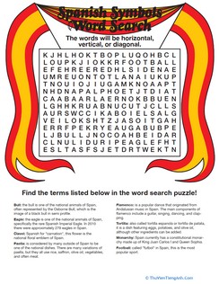 Spain Word Search