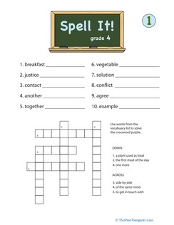 Spell It! For 4th Grade, #1