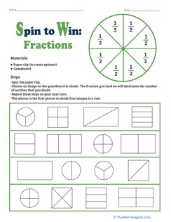 Spin to Win: Fractions