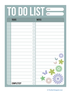 Spring To Do List