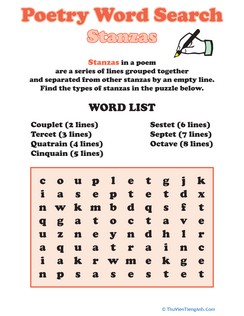 Stanza Word Search