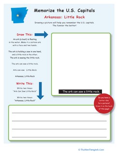 Memorizing State Capitals: Arkansas