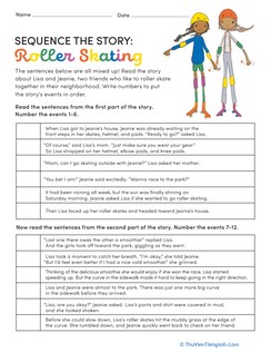 Story Sequencing: Roller Skating