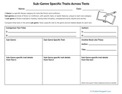 Sub-Genre Specific Traits Across Texts