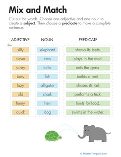 Subject and Predicate: Mix and Match