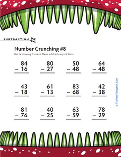 Subtraction Number Crunching #8