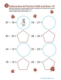 Math Mania: Practice Subtraction & Odd/Even 10